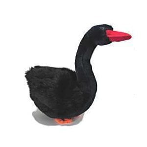 Noble Black Swan Plush Toy 13 H by Unipak 